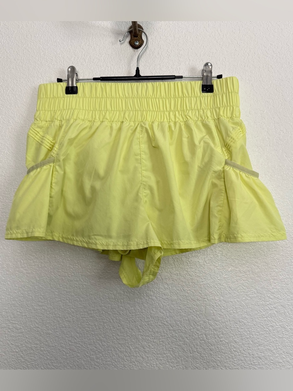 Free People Yellow Get Your Flirt On Shorts Medium